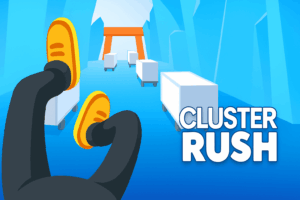 Play Cluster Rush free — top browser parkour game for kids! Jump, slide & cling to speeding trucks through 35 intense levels. Unblocked fun, no download or login!