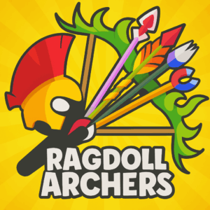 Play Ragdoll Archers free — top browser archery game with ragdoll physics, 2-player PvP, arrow upgrades & wild stickman action. No download or login needed!