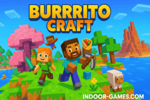 Play Burrito Craft online free — a fun browser-based Minecraft clone for kids and students. Unblocked, no download, no login needed, works on Chromebooks.
